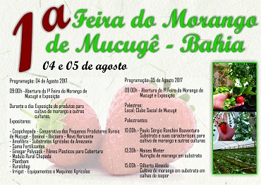 A MÓDULO RURAL CONVIDA PARA A 1A. FEIRA DO MORANGO